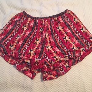 Aztec patterned shorts